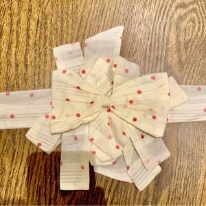 LoveShackFancy White and Pink Polka Dot Belt called Florentine